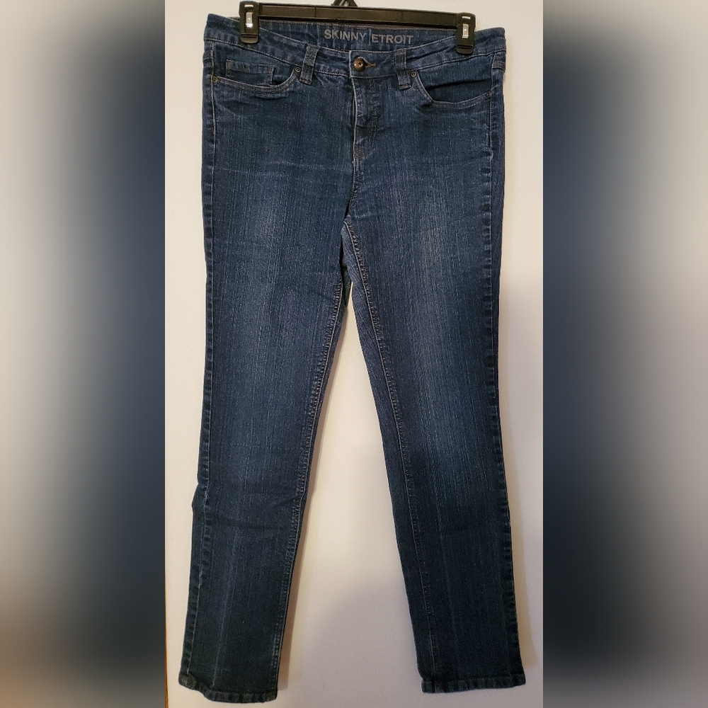 George Women's Straight Leg Dark Blue Jeans